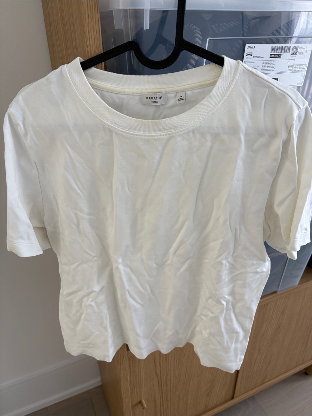 Babaton Cream Short-Sleeve Crewneck Tee